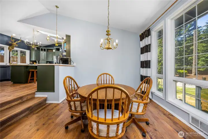 Spacious dining room