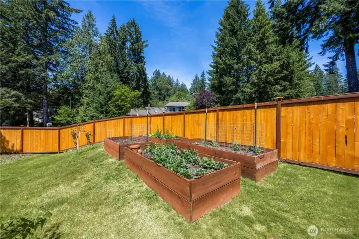 Raised garden beds