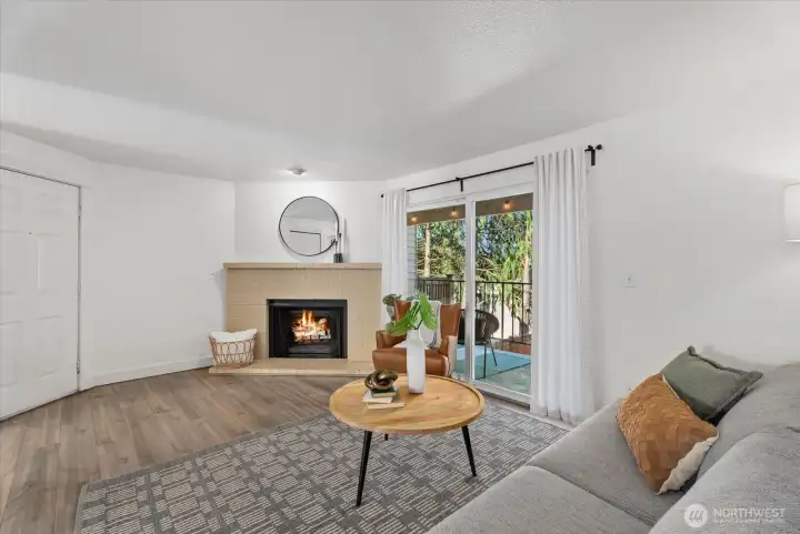Living room view.