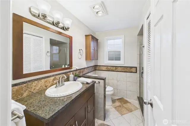 Downstairs bath.