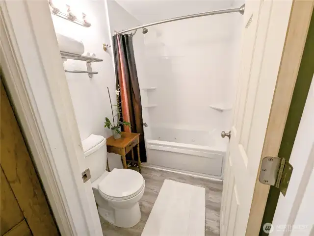 New jetted tub in the Primary bedroom.