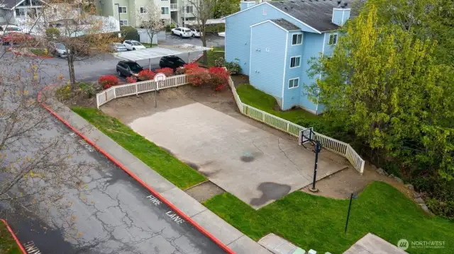 Basketball court.
