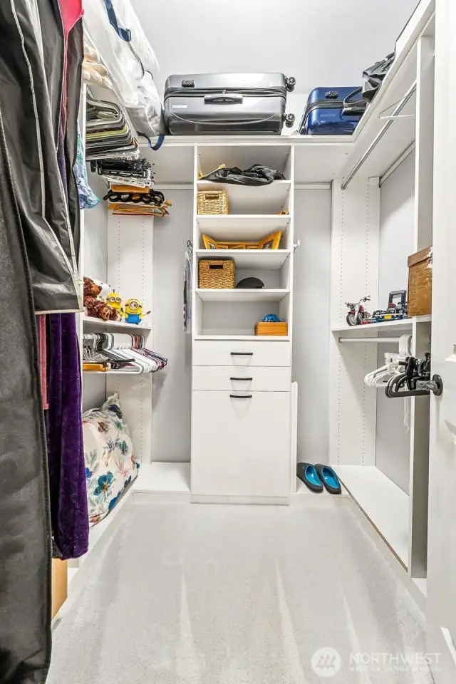 Second closet in Primary with California Closets
