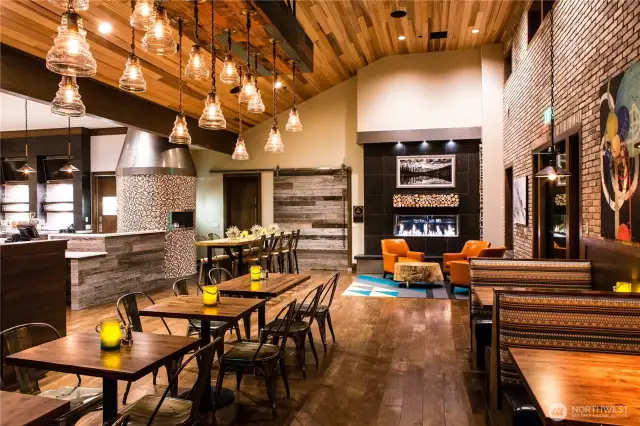 The Mantel restaurant inside Seven Summits Lodge