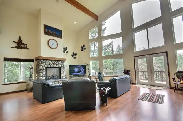 Look at that fireplace