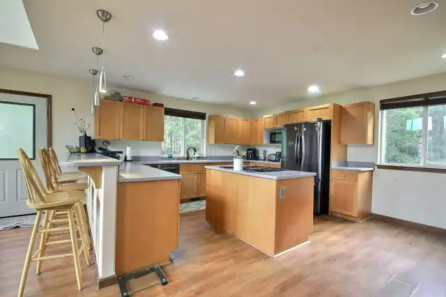 Kitchen with eating space