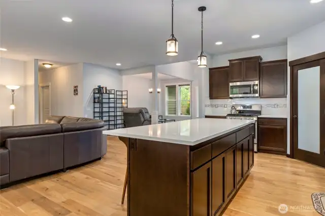 Quartz and real Hardwood