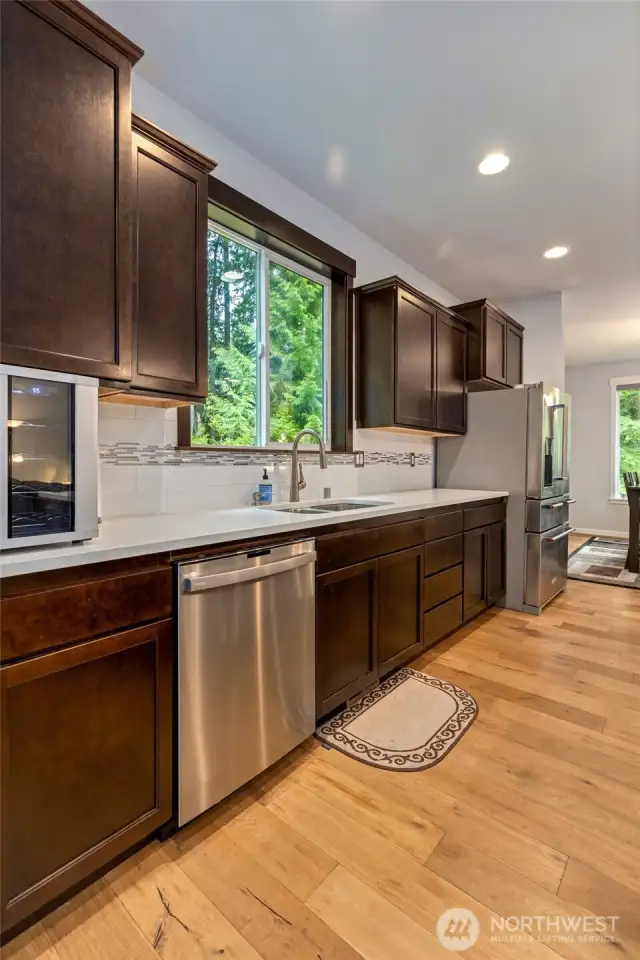 Enjoy the watching the deer from your kitchen window