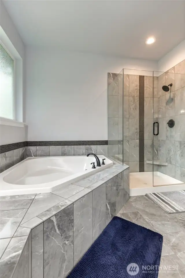 Great tile work with several upgrades