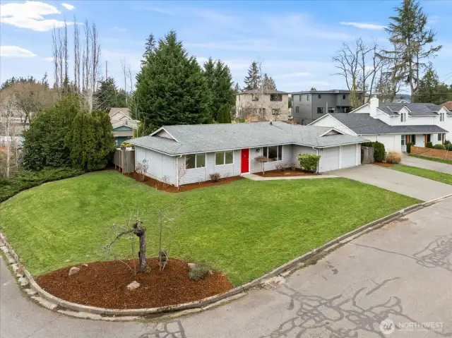 Large corner lot—ideal for future development or expansion