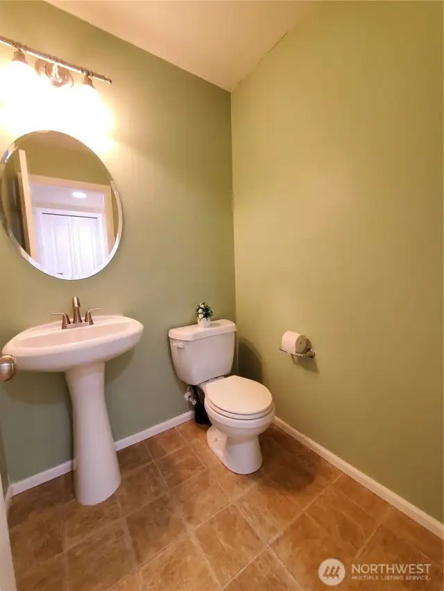 Half bath / powder room on the main floor.