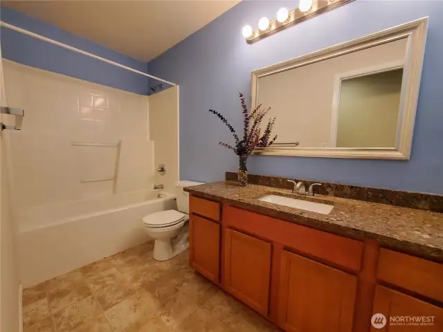 Upstairs hall bath. Updated in 2020.