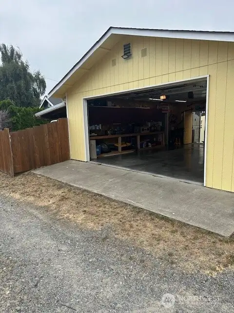 Garage entrance from Alley