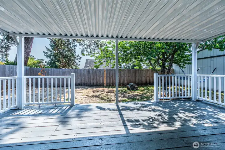 Private back yard