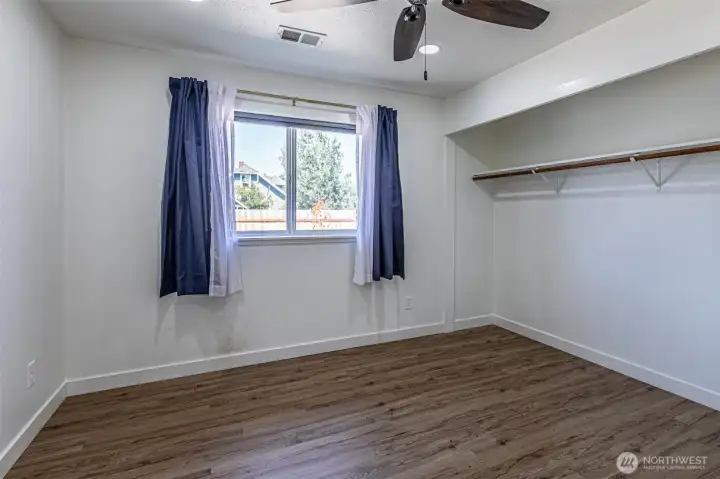 Bedroom #3 features a large closet