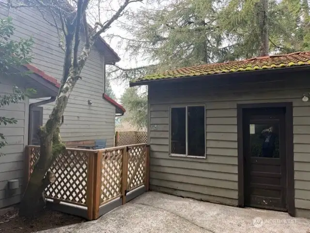 Deck Between Shop & House