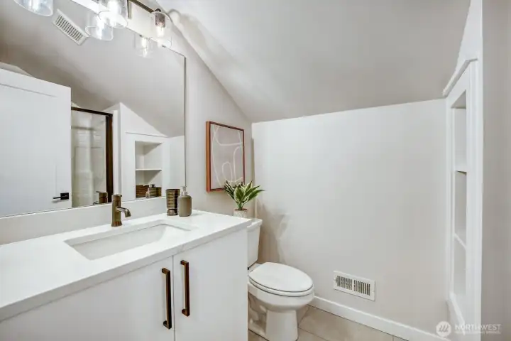 3rd floor 3/4 bathroom off of the Bonus Room