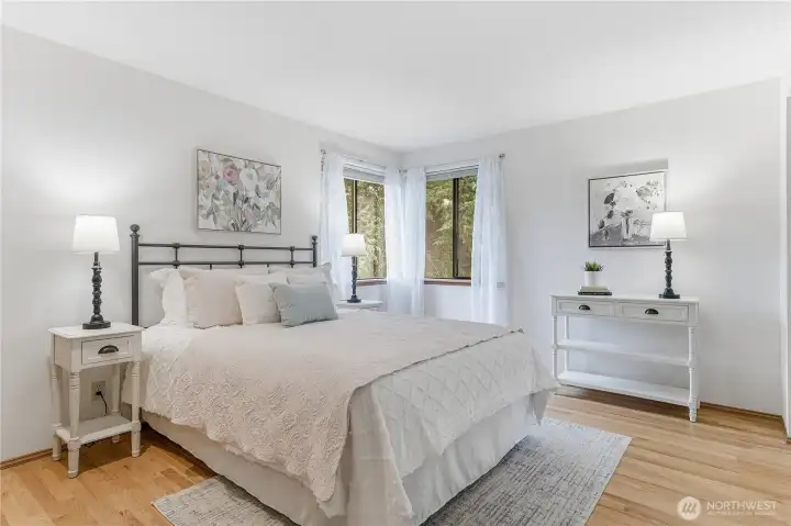 Bedroom number 3, looking out to the north and east.