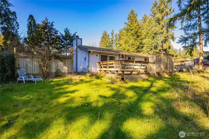 Plenty of room for gardening, additional storage, additional parking, an RV pad- tons of possibilities.