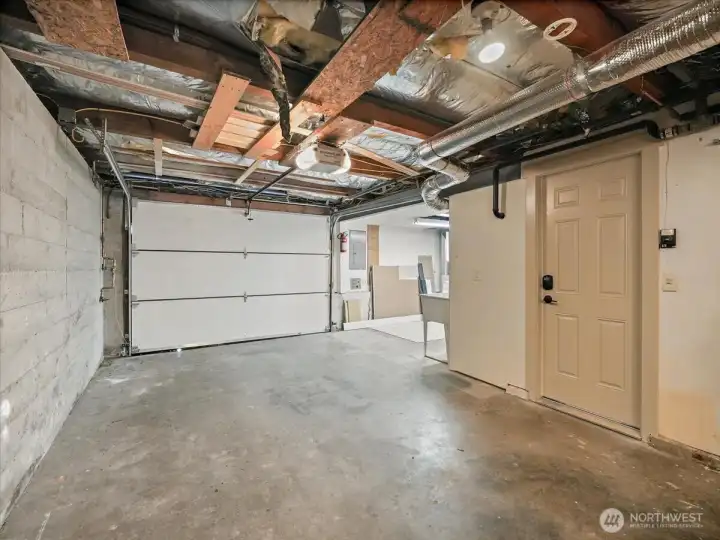 Convenient interior access to the garage for everyday ease.