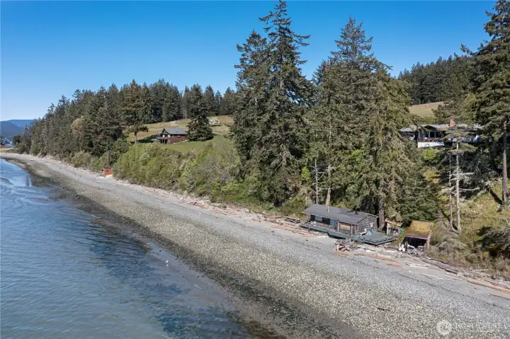 Waterfront Home and Beach Cabin on Lopez Island.
