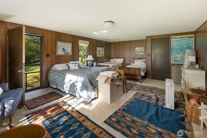 A daylight basement offers plenty of flex space.