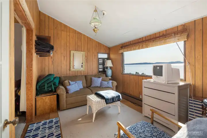 Step out of the breeze and get comfortable in the beachside cabin.