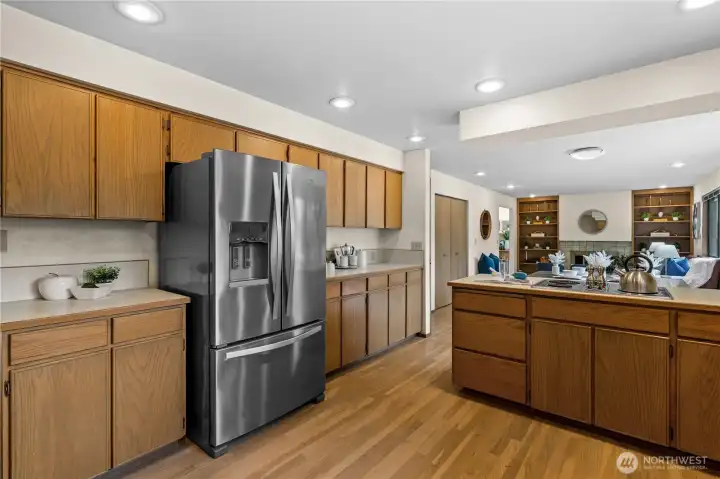 The kitchen opens to the family room, perfect for entertaining.