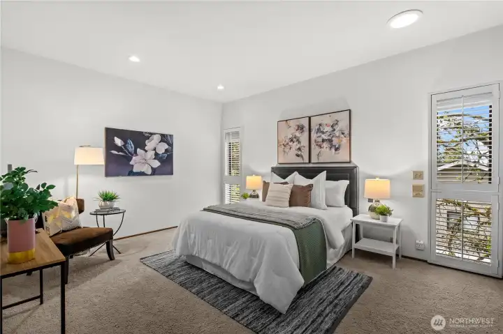 Upstairs, a light and bright primary bedroom features a private bath and walk-in closet - making this your own private retreat.