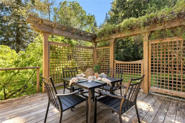 Enjoy the quiet, private setting ideal for outdoor dining and entertaining.