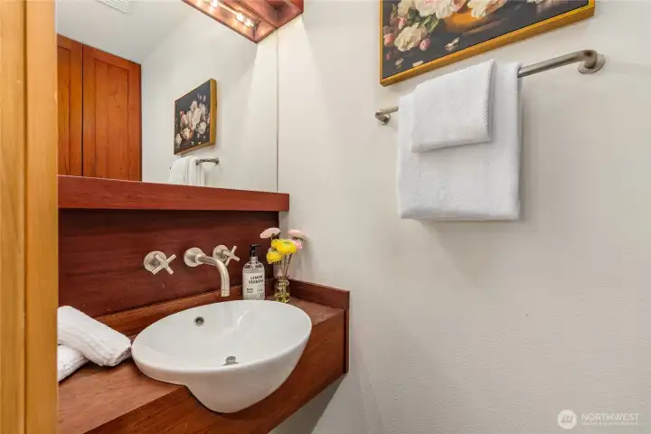 Main floor half bath
