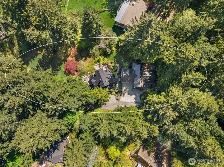 Birds-eye view. (Property lines not depicted