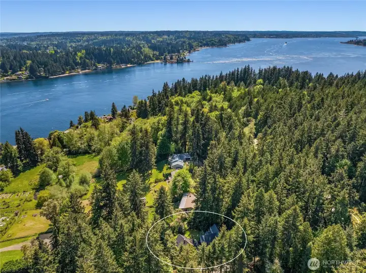 Great location, just around the corner from Point White Dock. (Property lines not depicted.)