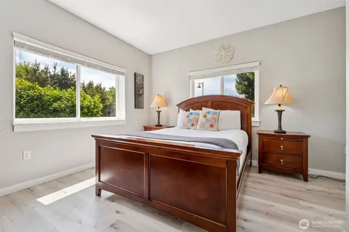 And connects to the second guest bedroom