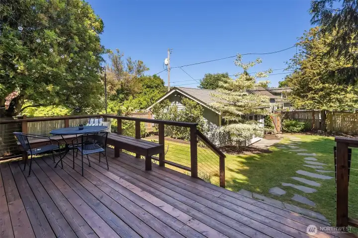 Large deck.