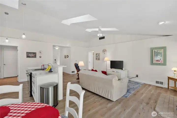 Open concept living.