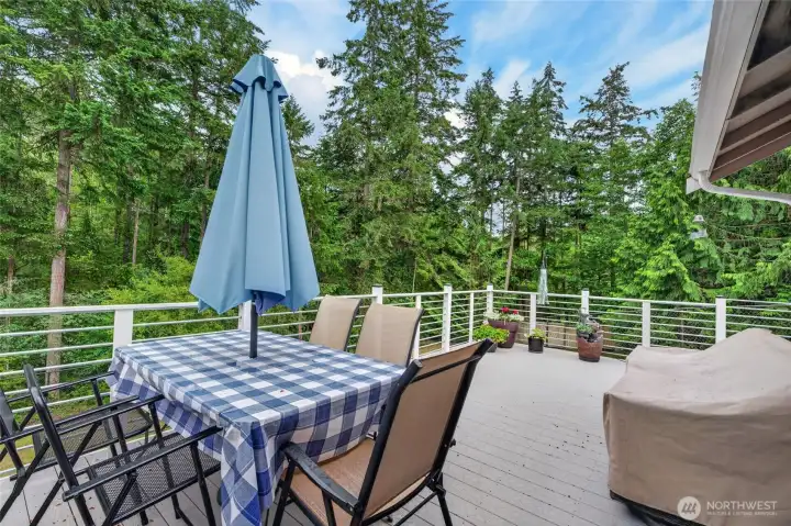 Large deck.