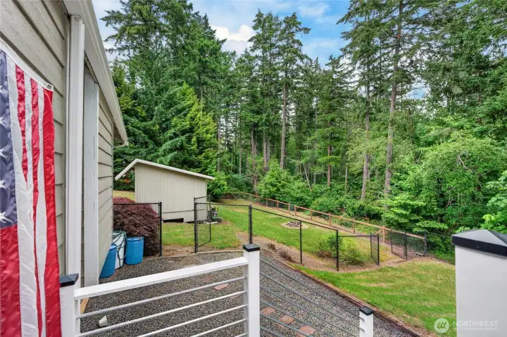 Beautiful views from the deck.