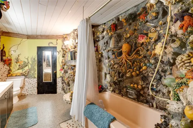 Note another octopus.  Many beachcombed items have stayed put for more than 50 years.