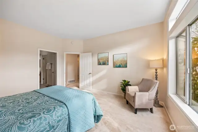 Master bedroom retreat with ample space and a peaceful ambiance.