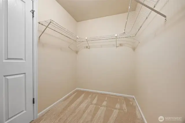 Spacious walk-in closet with plenty of storage and organization potential.