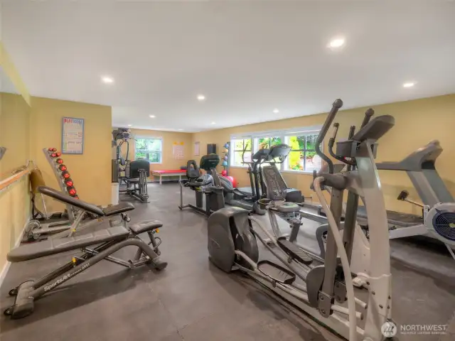 Fully equipped gym located in the Clubhouse for your fitness and wellness needs.