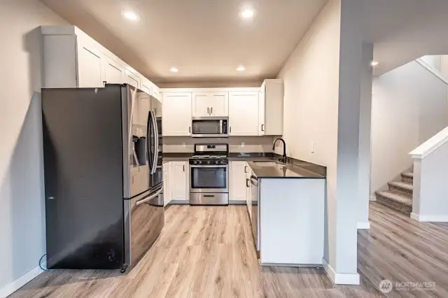 Kitchen from dining area