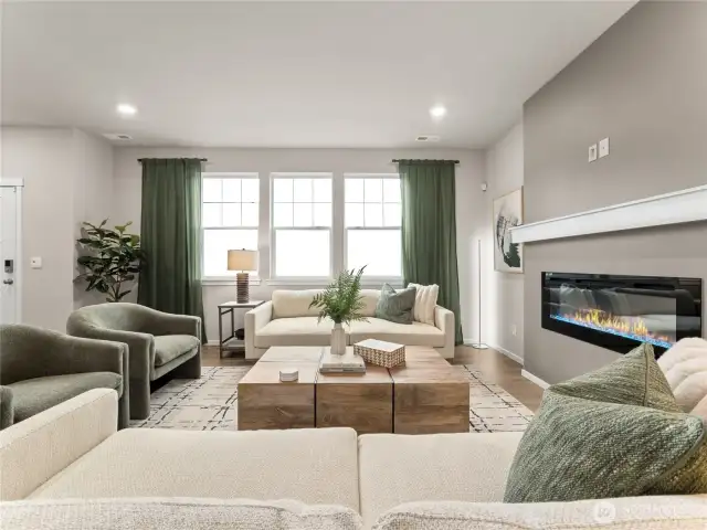 Electric Fireplace! Pictures are for representational purposes only, colors and features may vary.