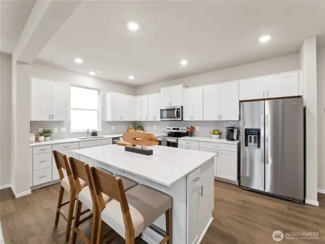 Host in your Luxury Kitchen. Pictures are for representational purposes only, colors and features may vary.