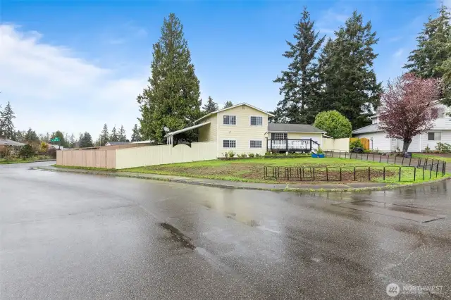 ~Spacious Corner Lot offers plenty of off-street Parking~