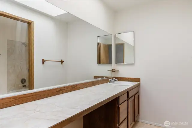 Upstairs hallway bathroom