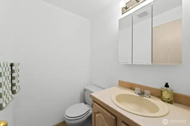Main level half bath
