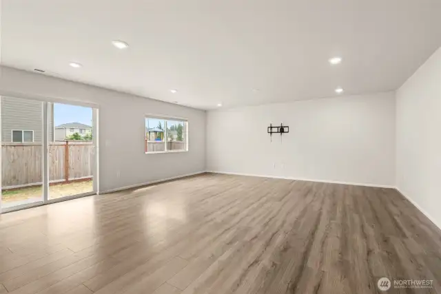 Large open concept kitchen and living room, bring your big cozy couch for this home.