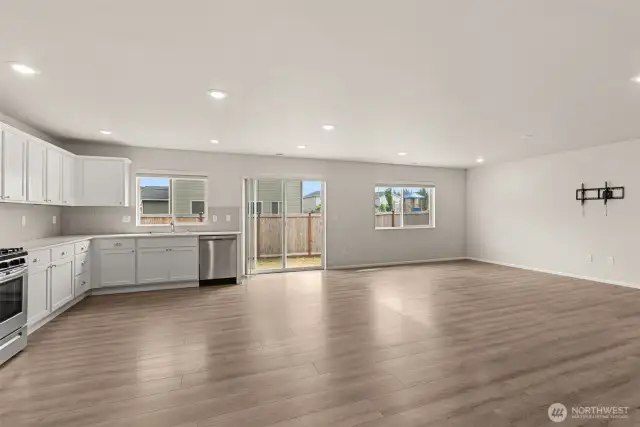 Lots of natural light coming in.